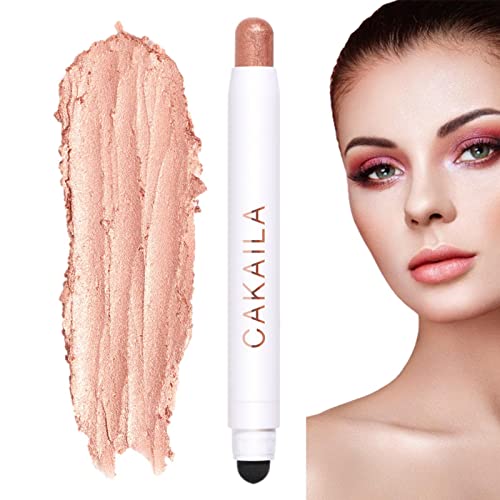 Lidschattenstift | Shine Matte Pearl Eye Highlighter Brightener Stick Double-end - Eyeliner-Stift Automatisch rotierender Eyeliner-Make-up Baok von BAOK