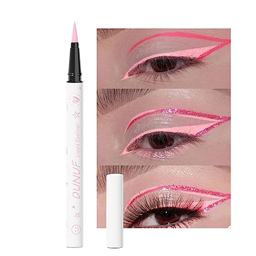 Wasserfester flüssiger Eyeliner,Wasserfester Eyeliner | Farb-Eyeliner-Stift, Lidschattenstift, langlebiger Wasserlinien-Eyeliner, glatter, flüssiger Eyeliner, mit dem Sie ganz einfach jeden Look Baok von BAOK