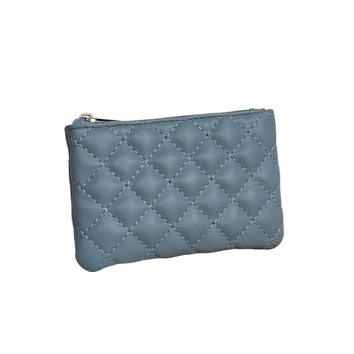 BAOPENB Damen Geldbeutel Damen-Geldbörse, Kartenhalter, Aufbewahrungstasche, Münztasche, Schlüsseltasche, Ultraleicht, einfarbig, weich, tragbare Geldbörse(Gray) von BAOPENB