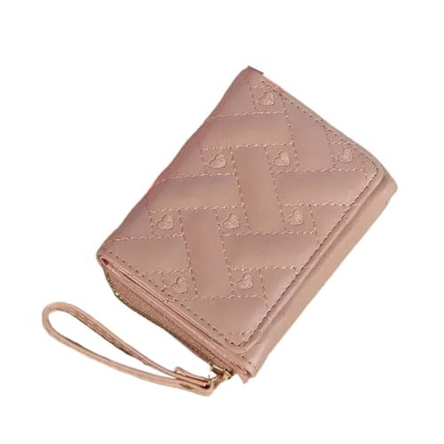 BAOPENB Damen Geldbeutel Damen-Geldbörse, Münzgeldbörse, dreifach Faltbarer Kartenhalter, Geldbörse mit Mehreren Kartenfächern, Damen-Geldbörse(Khaki) von BAOPENB