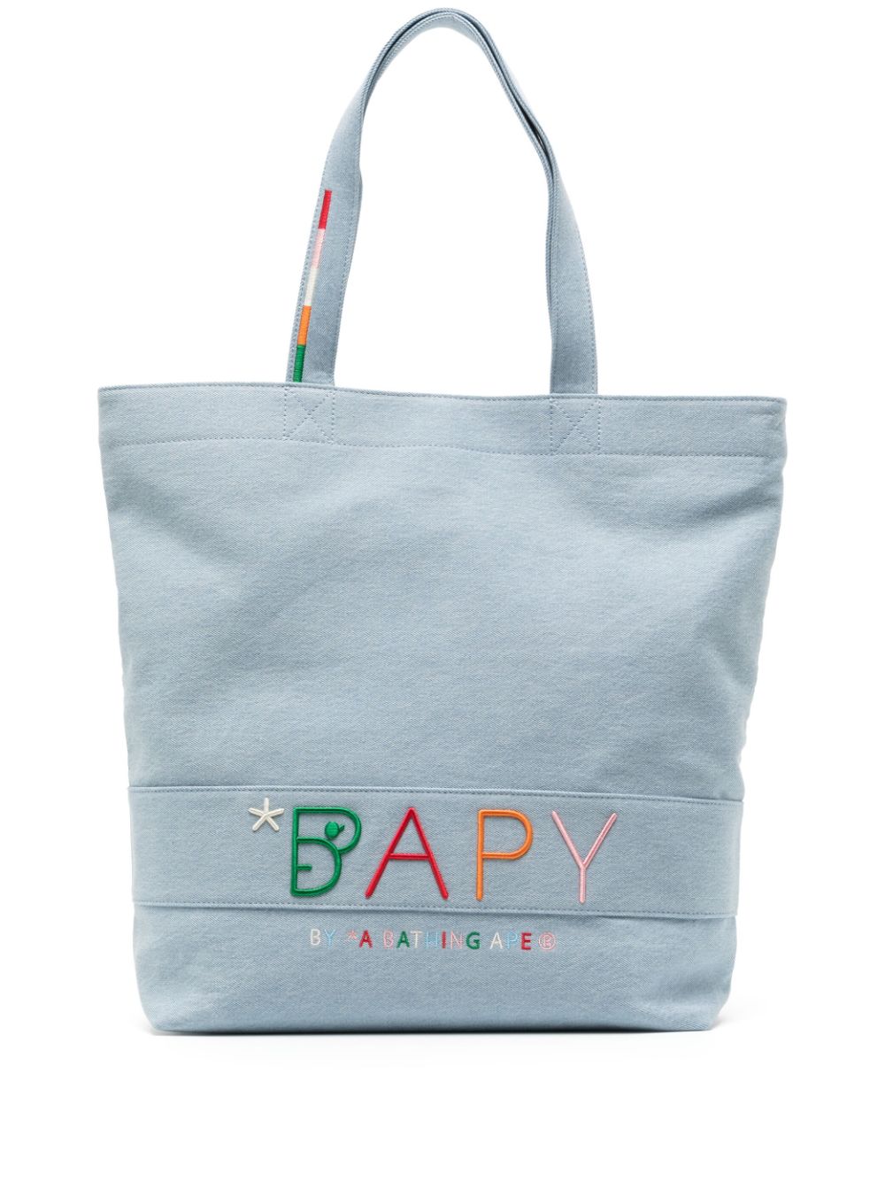 BAPY BY *A BATHING APE® Handtasche mit Logo - Blau von BAPY BY *A BATHING APE®