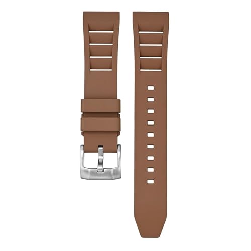 Premium FKM belüftetes Gummi-Uhrenarmband für Uhren – Schnellverschluss-Armband für Damen und Herren, 19 mm, 20 mm, 21 mm, 22 mm, 24 mm, weich und langlebig, wasserdichtes Ersatzarmband, Braun, 22mm Premium FKM belüftetes Gummi-Uhrenarmband für Uhren – Schnellverschluss-Armband für Damen und Herren, 19 mm, 20 mm, 21 mm, 22 mm, 24 mm, weich und langlebig, wasserdichtes Ersatzarmband, Braun, 22mm von BARAK WATCHES