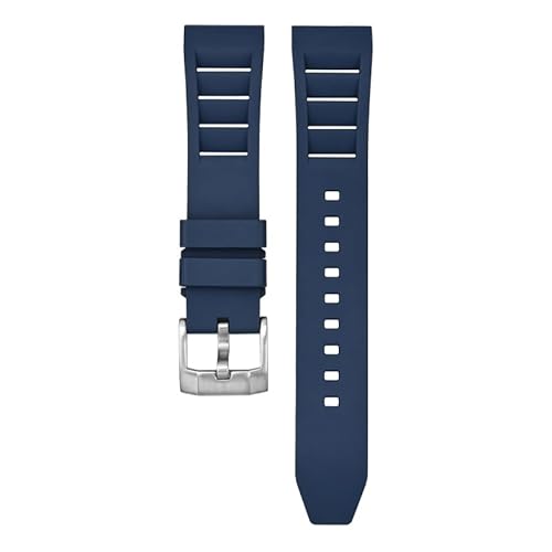 Premium FKM belüftetes Gummi-Uhrenarmband für Uhren – Schnellverschluss-Armband für Damen und Herren, 19 mm, 20 mm, 21 mm, 22 mm, 24 mm, weich und langlebig, wasserdichtes Ersatzarmband, Marineblau Premium FKM belüftetes Gummi-Uhrenarmband für Uhren – Schnellverschluss-Armband für Damen und Herren, 19 mm, 20 mm, 21 mm, 22 mm, 24 mm, weich und langlebig, wasserdichtes Ersatzarmband, Marineblau von BARAK WATCHES