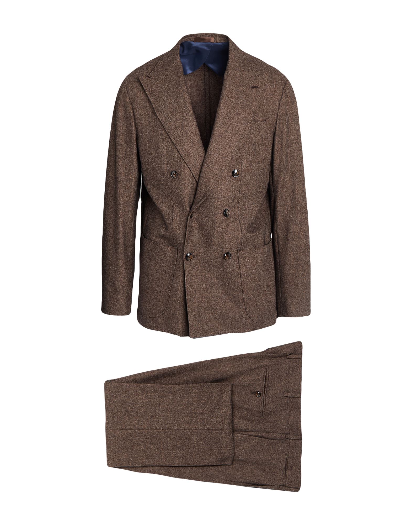 BARBA Napoli Anzug Herren Braun von BARBA Napoli