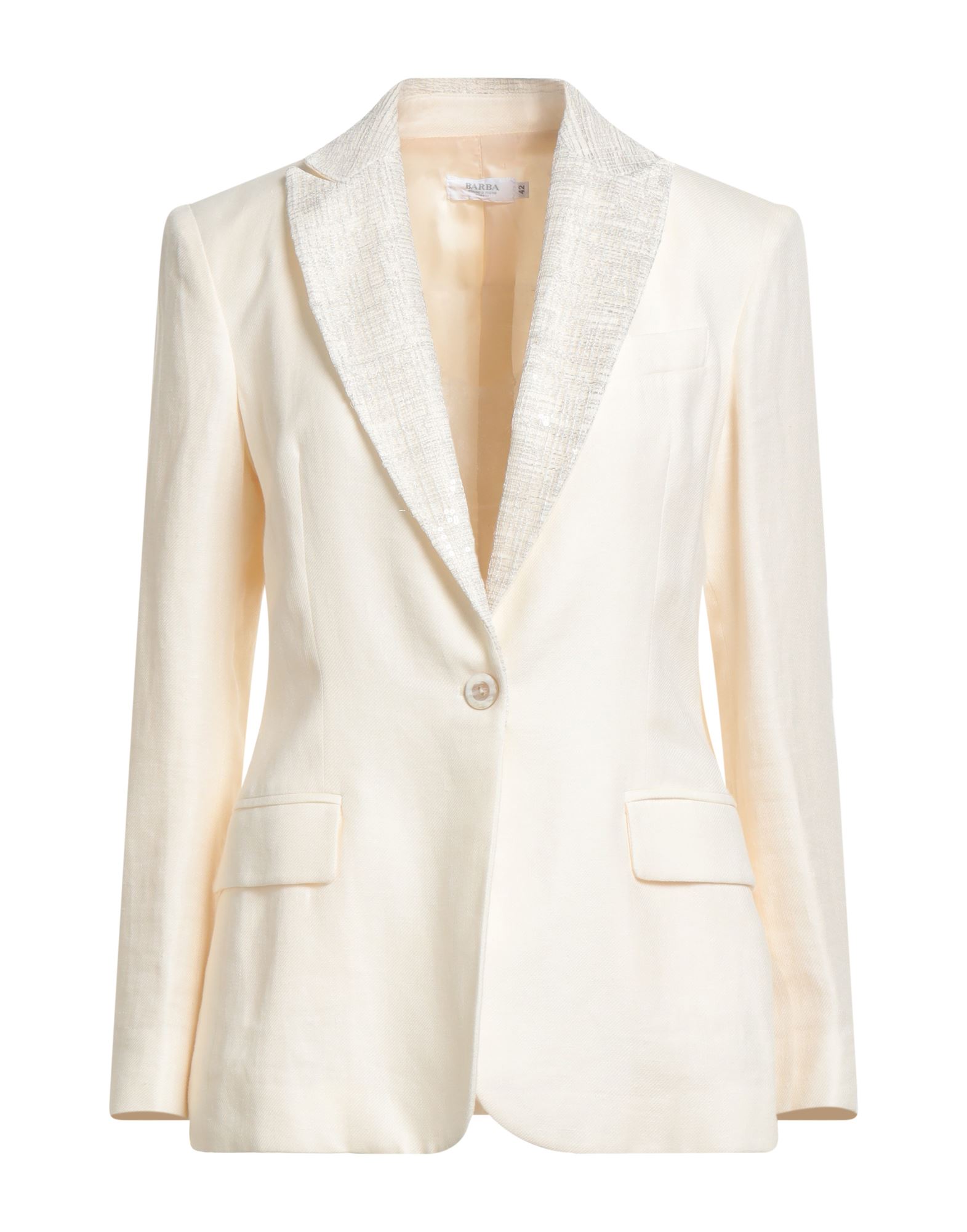 BARBA Napoli Blazer Damen Cremeweiß BARBA Napoli Blazer Damen Cremeweiß von BARBA Napoli