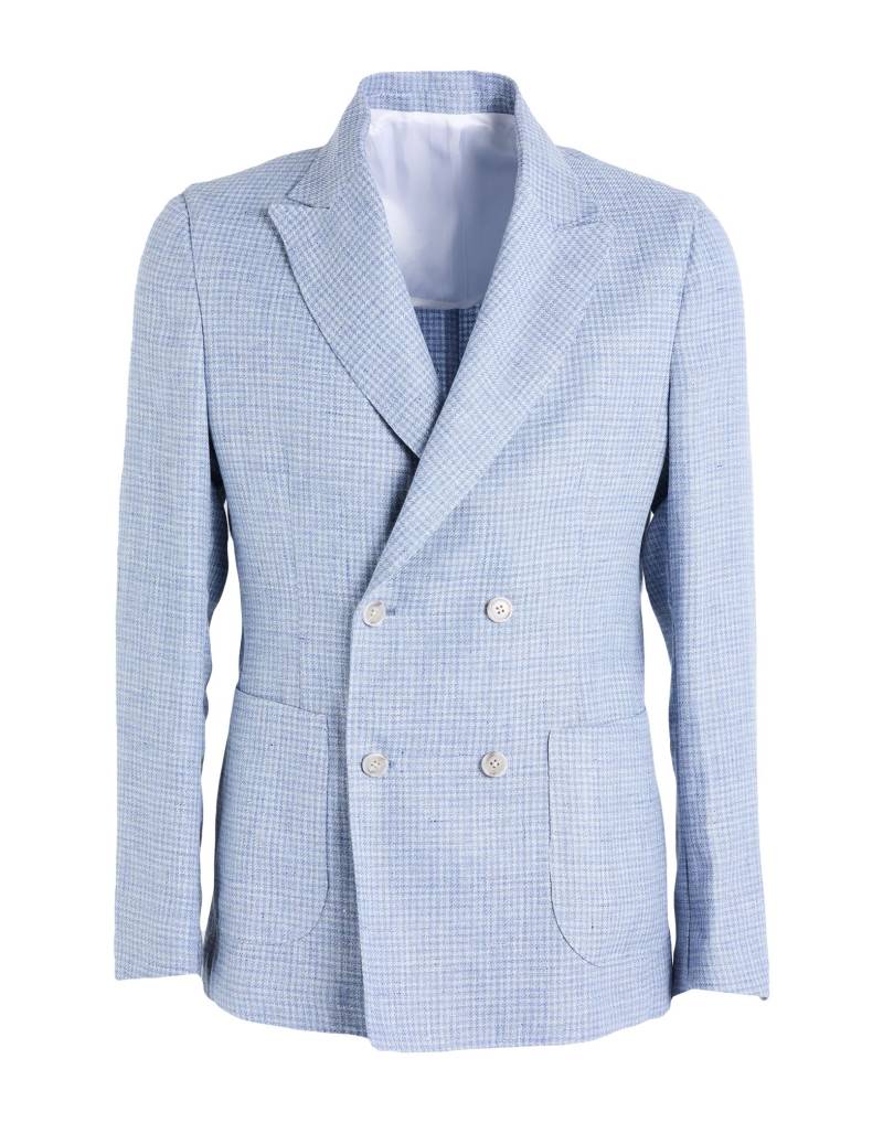 BARBA Napoli Blazer Herren Azurblau von BARBA Napoli