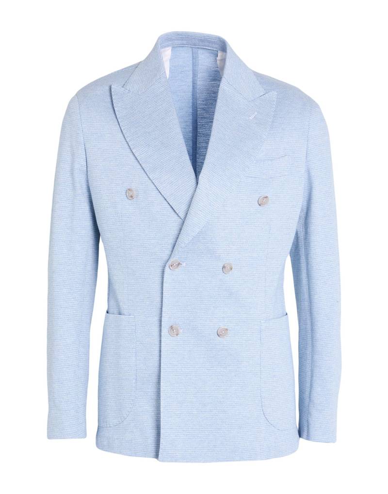 BARBA Napoli Blazer Herren Azurblau von BARBA Napoli
