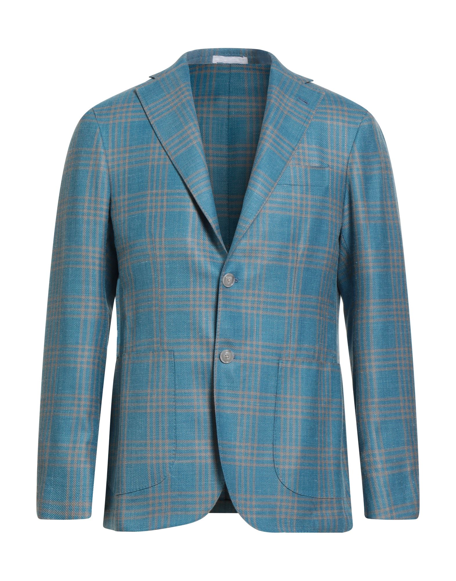 BARBA Napoli Blazer Herren Azurblau von BARBA Napoli
