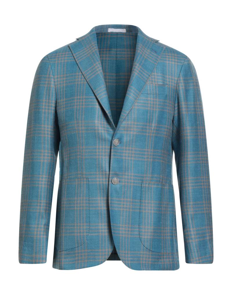 BARBA Napoli Blazer Herren Azurblau von BARBA Napoli