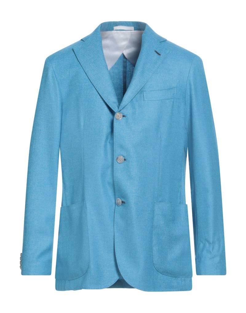BARBA Napoli Blazer Herren Azurblau von BARBA Napoli
