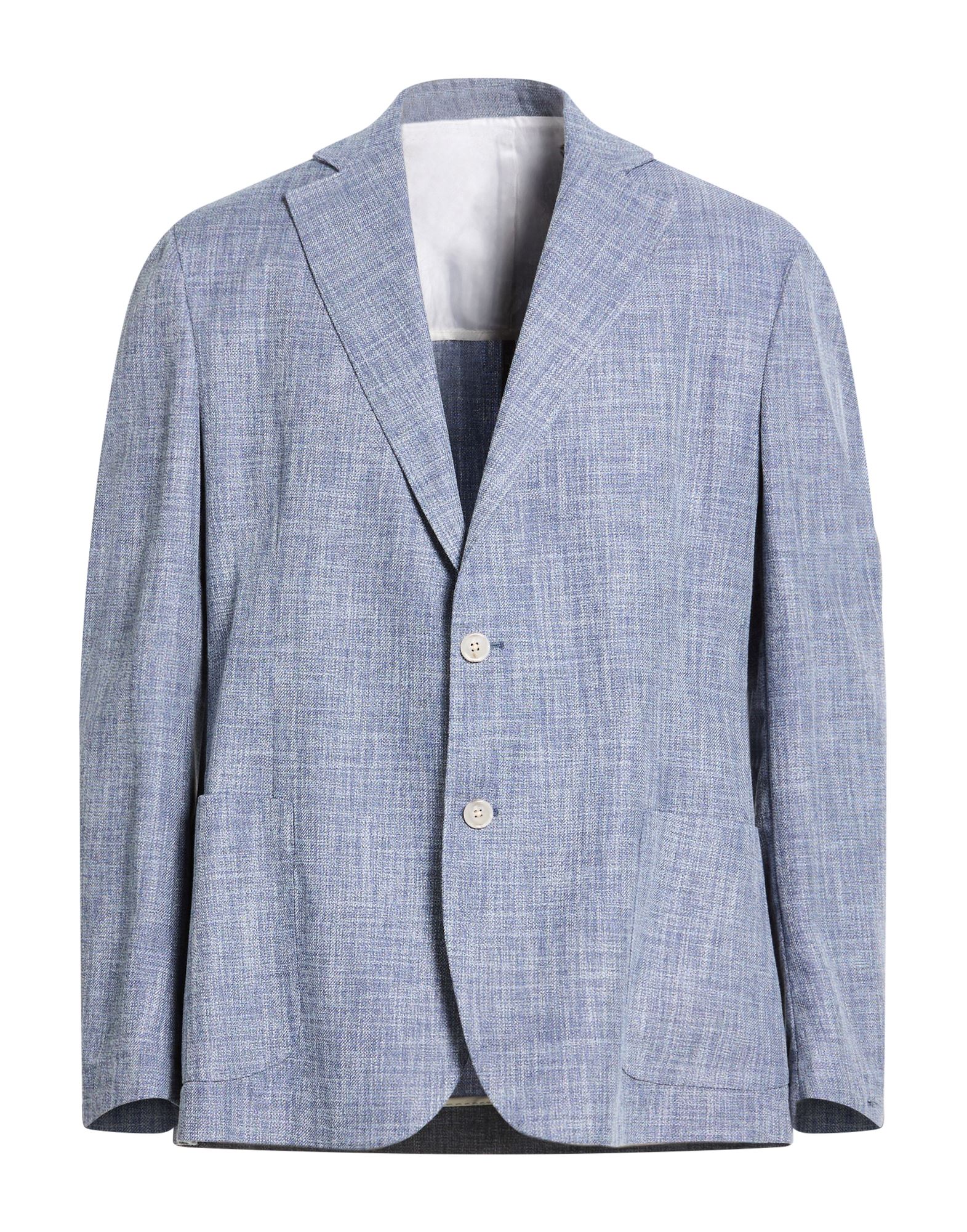BARBA Napoli Blazer Herren Taubenblau von BARBA Napoli
