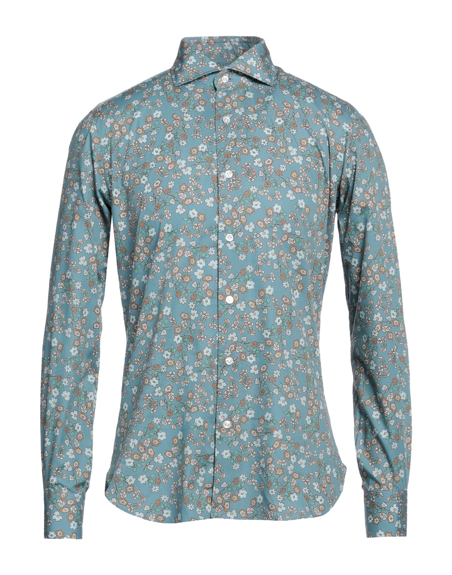 BARBA Napoli Hemd Herren Aquamarin von BARBA Napoli