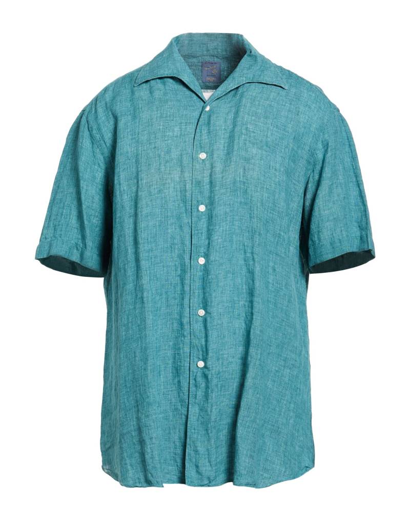 BARBA Napoli Hemd Herren Aquamarin von BARBA Napoli