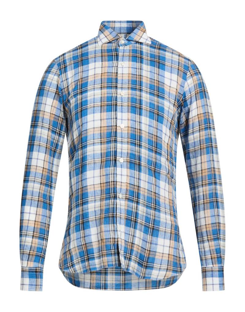 BARBA Napoli Hemd Herren Azurblau von BARBA Napoli