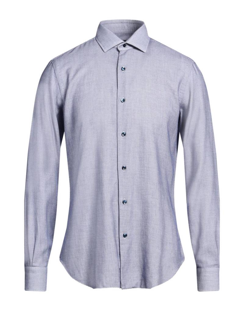 BARBA Napoli Hemd Herren Azurblau von BARBA Napoli
