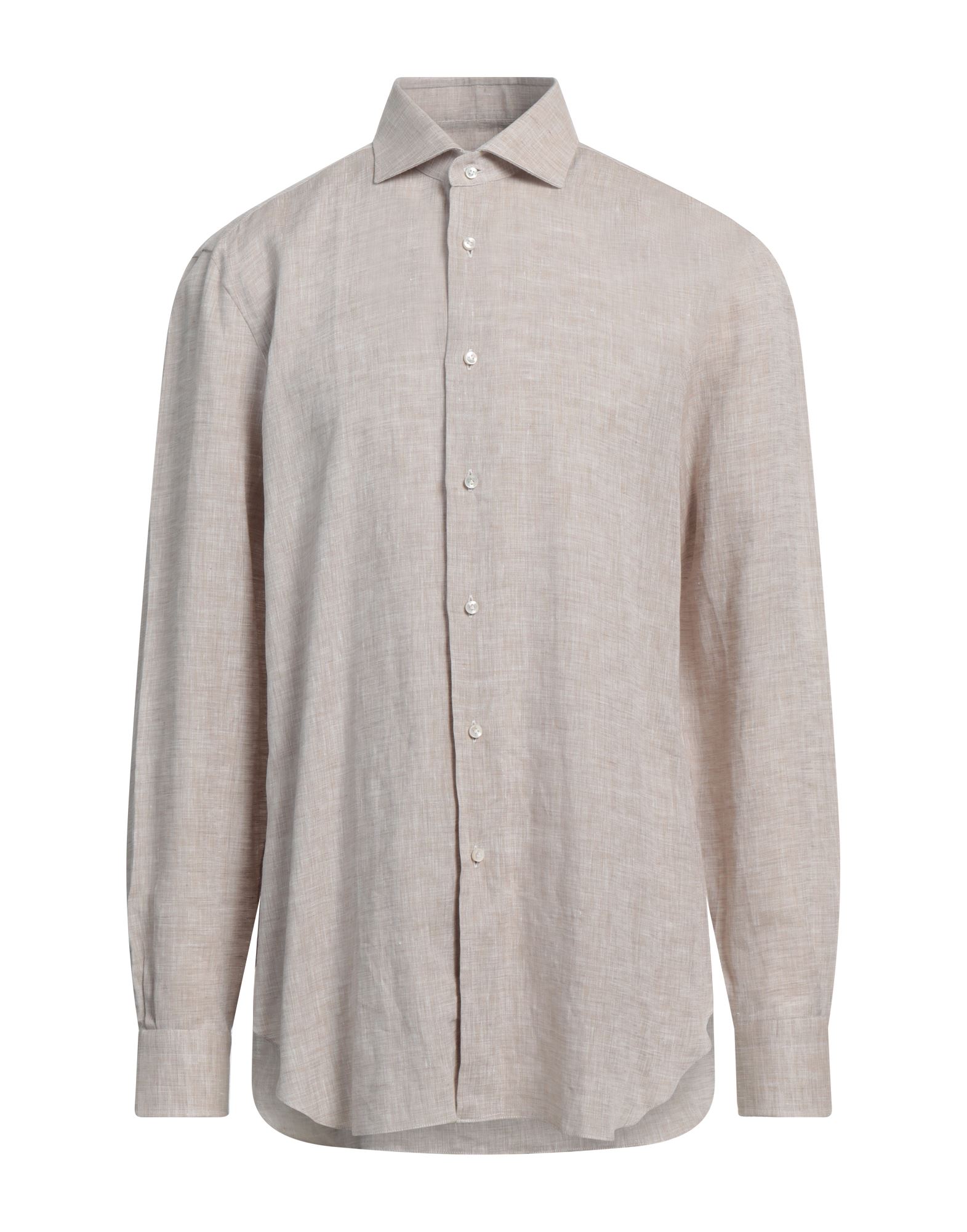 BARBA Napoli Hemd Herren Beige von BARBA Napoli