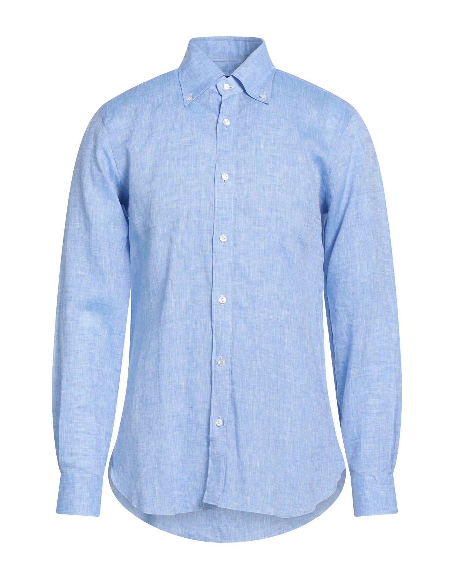 BARBA Napoli Hemd Herren Blau von BARBA Napoli