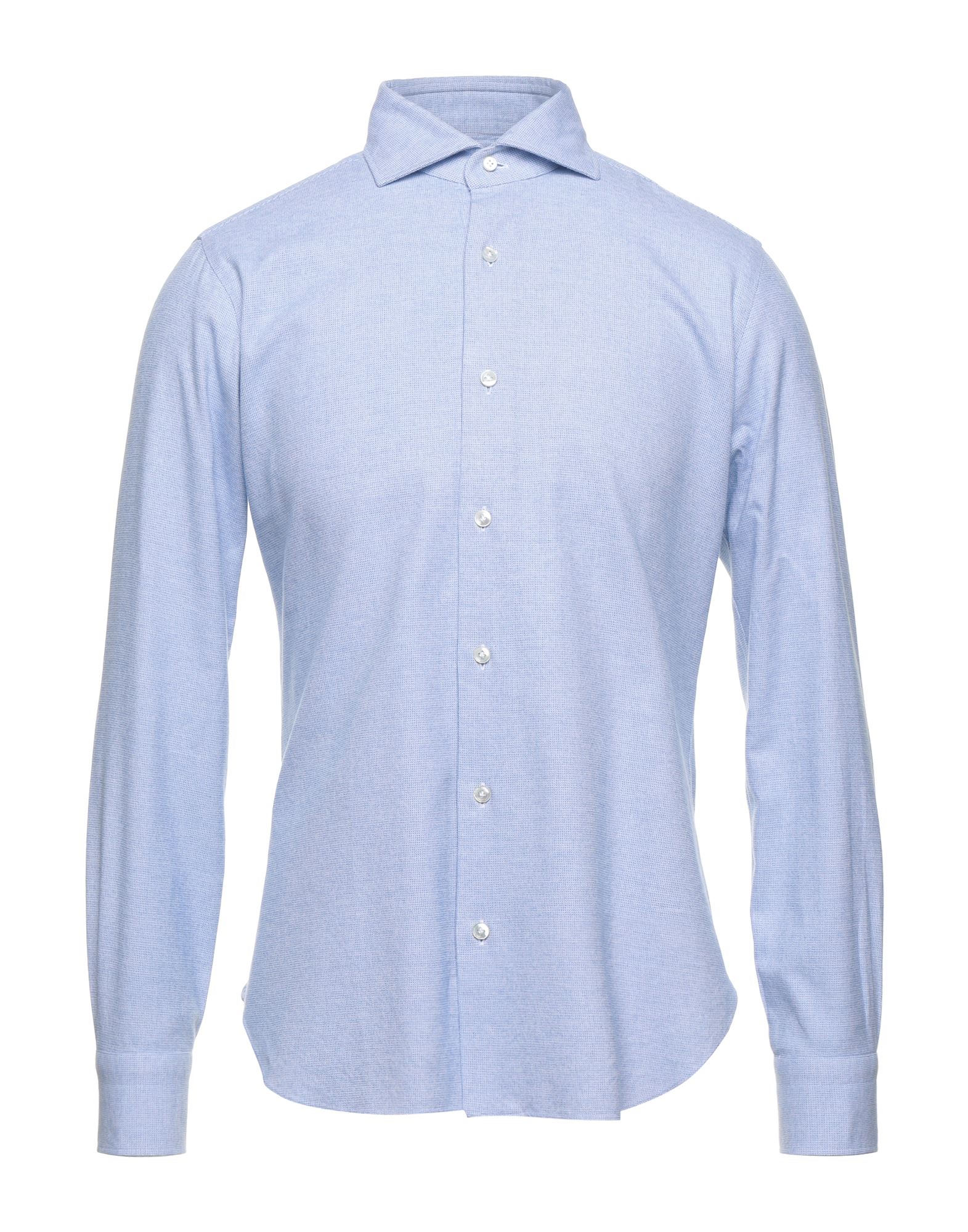 BARBA Napoli Hemd Herren Blau von BARBA Napoli