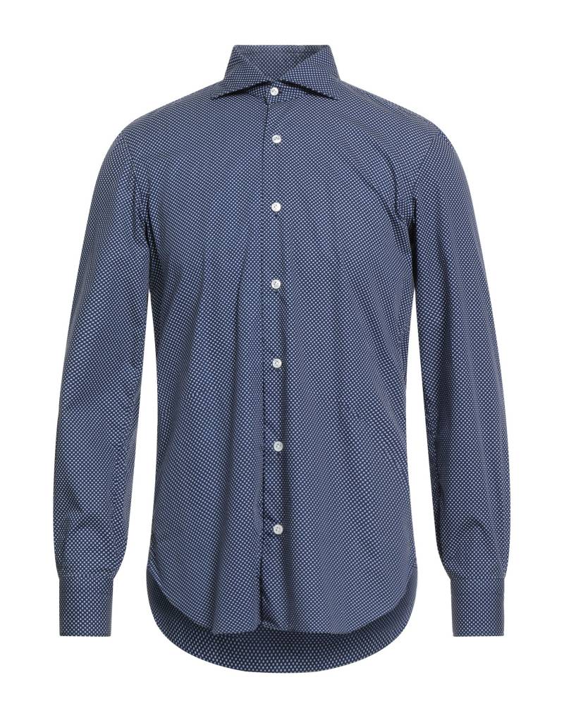 BARBA Napoli Hemd Herren Blau von BARBA Napoli