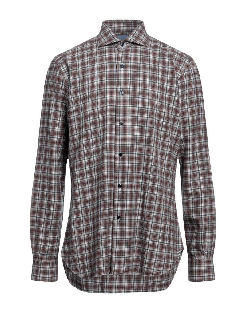 BARBA Napoli Hemd Herren Braun von BARBA Napoli