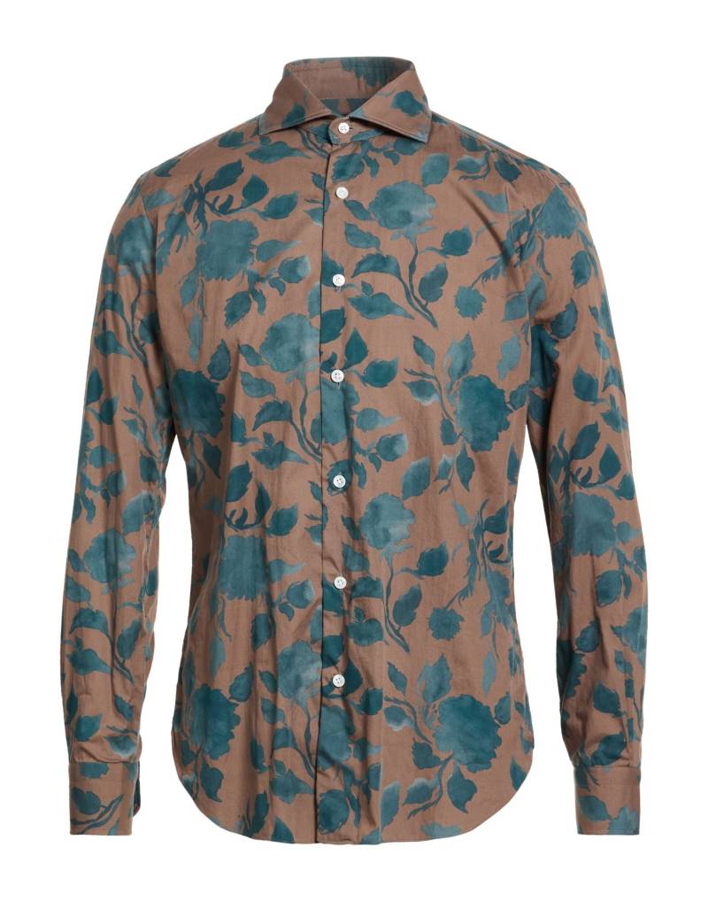 BARBA Napoli Hemd Herren Braun von BARBA Napoli