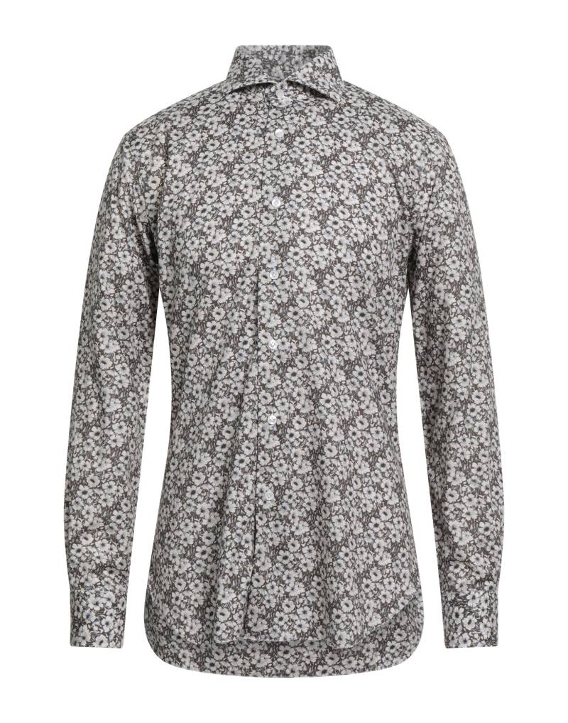 BARBA Napoli Hemd Herren Braun von BARBA Napoli