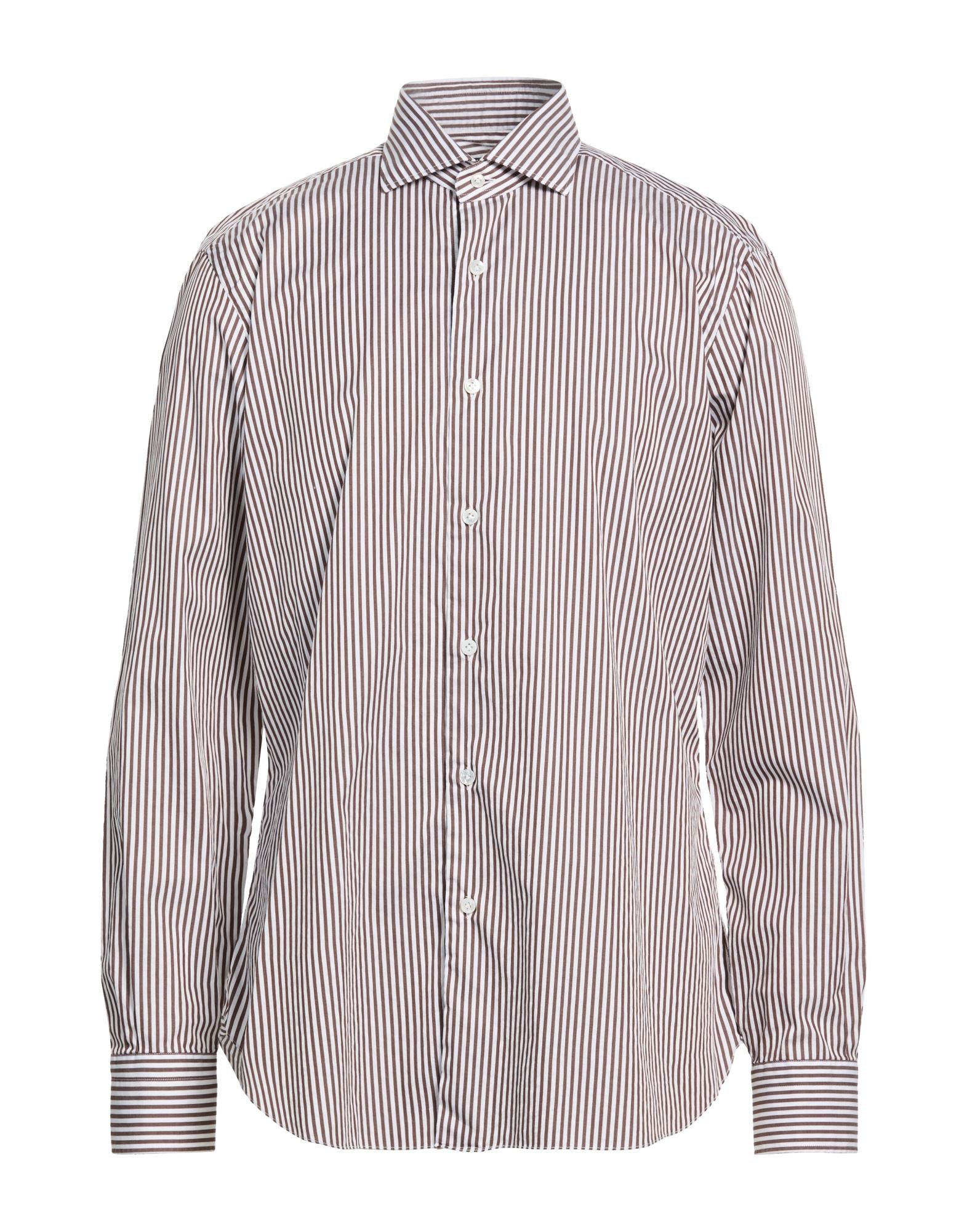 BARBA Napoli Hemd Herren Braun von BARBA Napoli