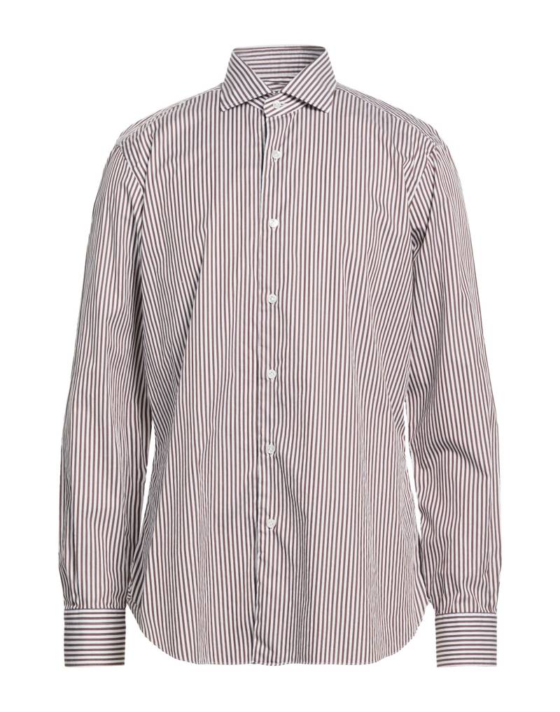 BARBA Napoli Hemd Herren Braun von BARBA Napoli