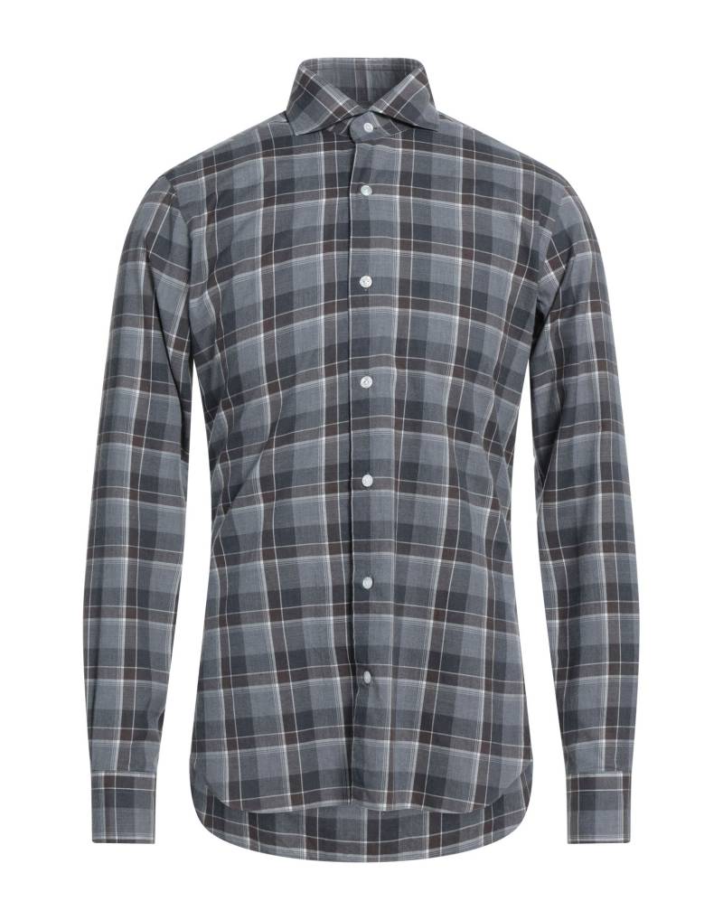 BARBA Napoli Hemd Herren Grau von BARBA Napoli