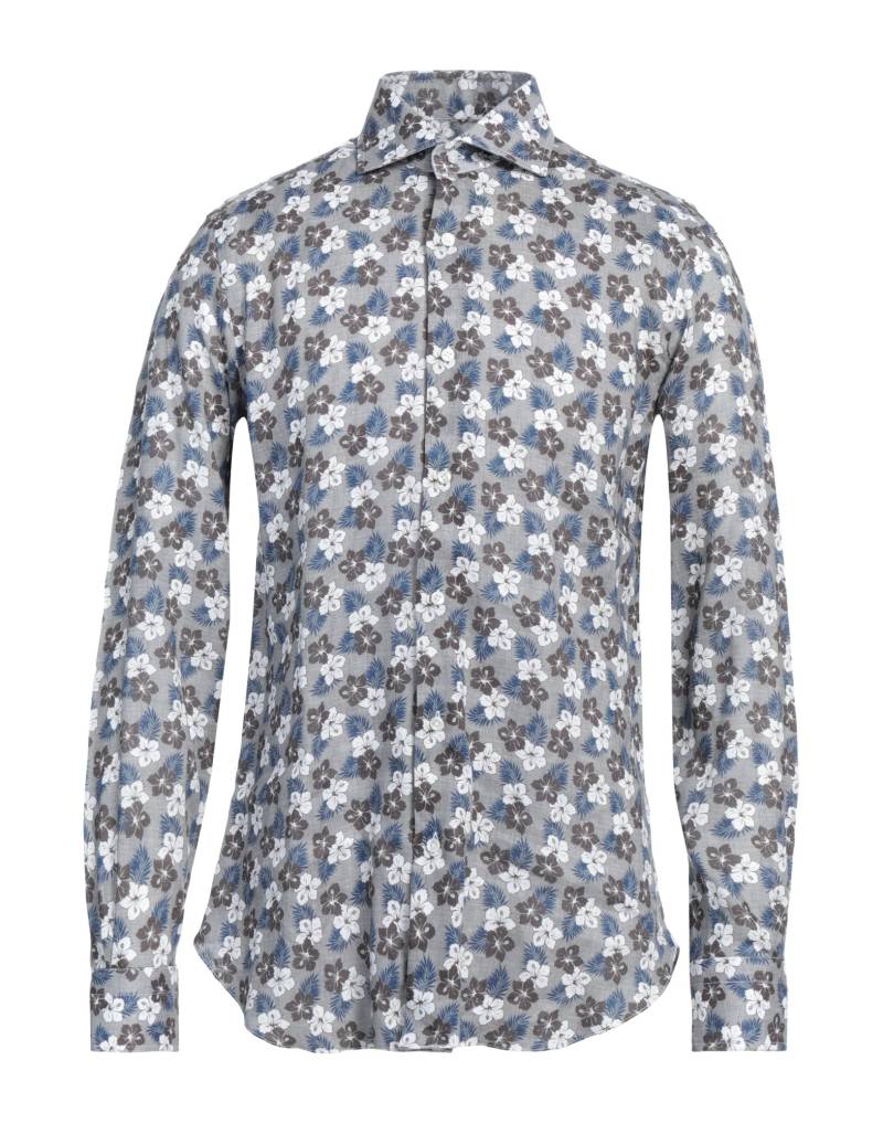 BARBA Napoli Hemd Herren Grau von BARBA Napoli