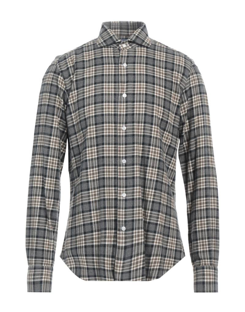 BARBA Napoli Hemd Herren Grau von BARBA Napoli