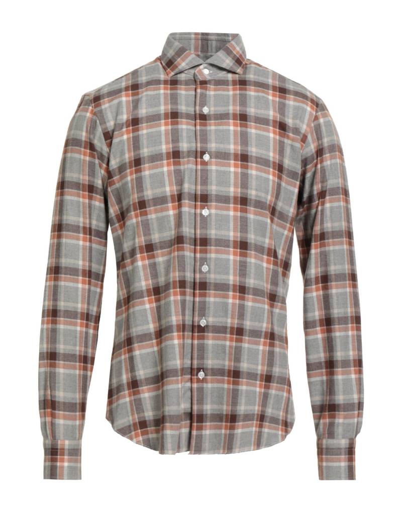 BARBA Napoli Hemd Herren Grau von BARBA Napoli