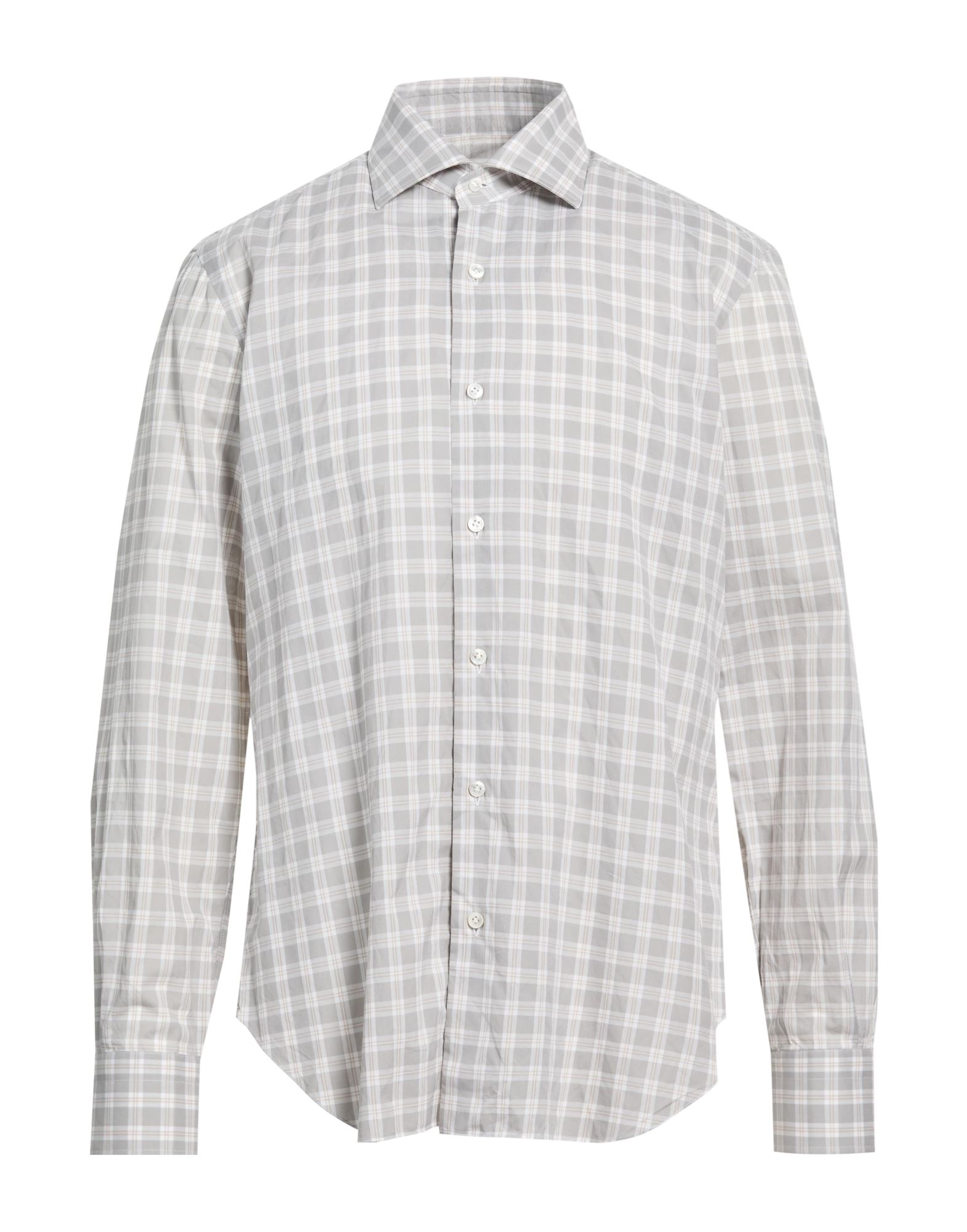 BARBA Napoli Hemd Herren Grau von BARBA Napoli