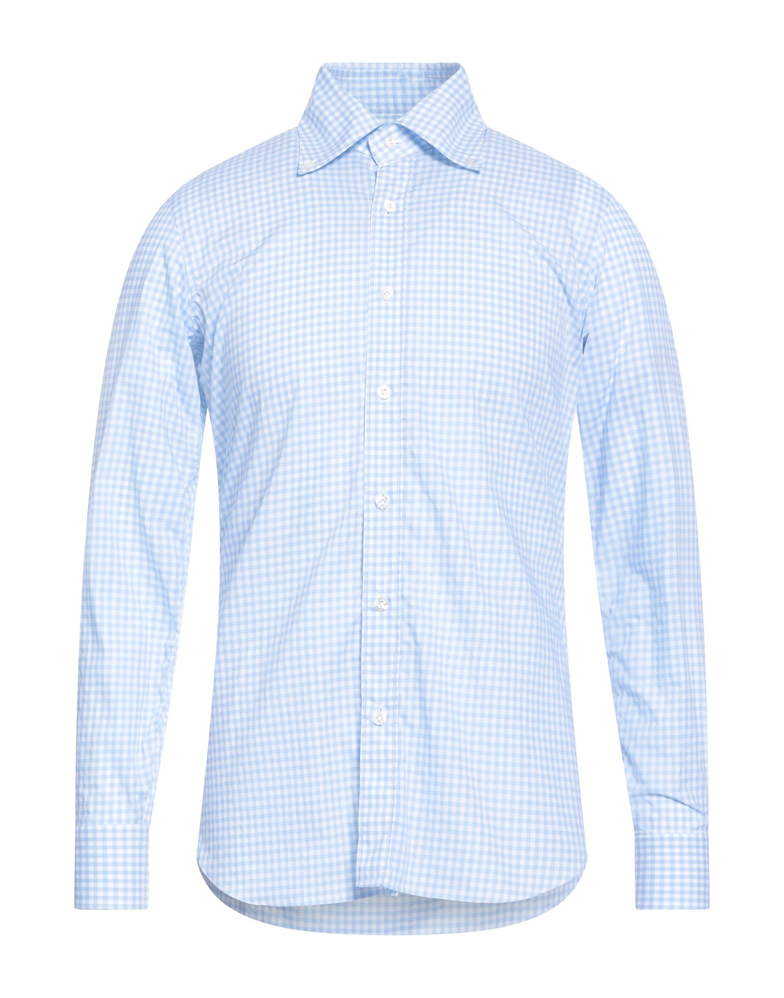 BARBA Napoli Hemd Herren Hellblau von BARBA Napoli