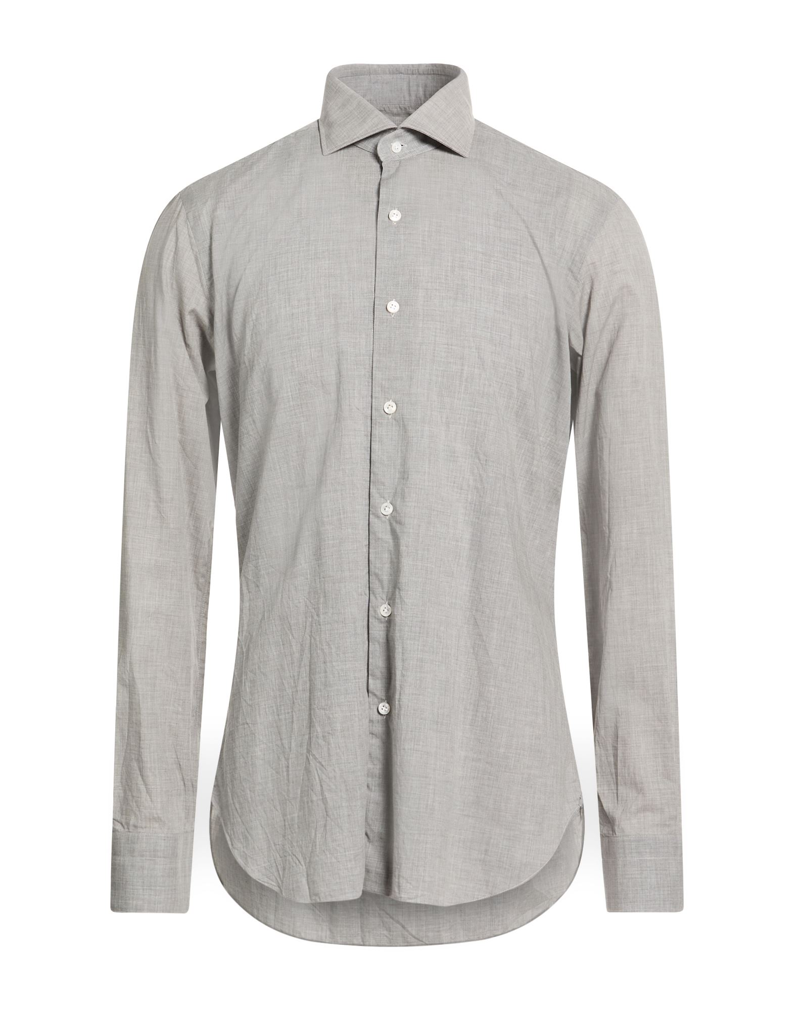 BARBA Napoli Hemd Herren Hellgrau von BARBA Napoli