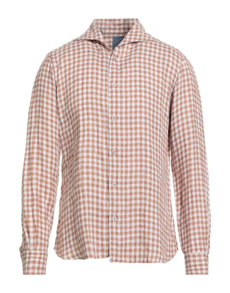 BARBA Napoli Hemd Herren Kamel von BARBA Napoli