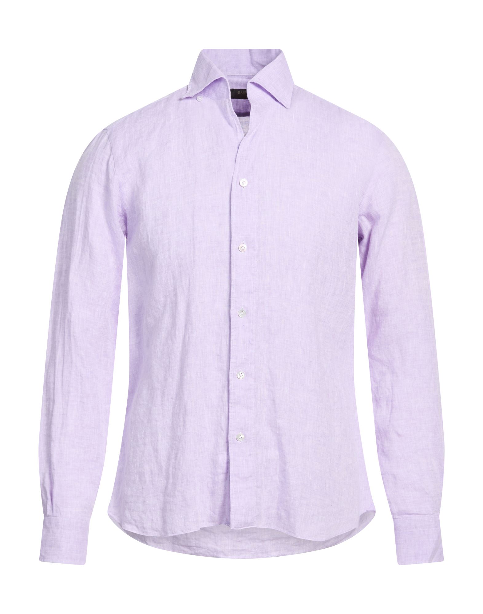 BARBA Napoli Hemd Herren Lila von BARBA Napoli