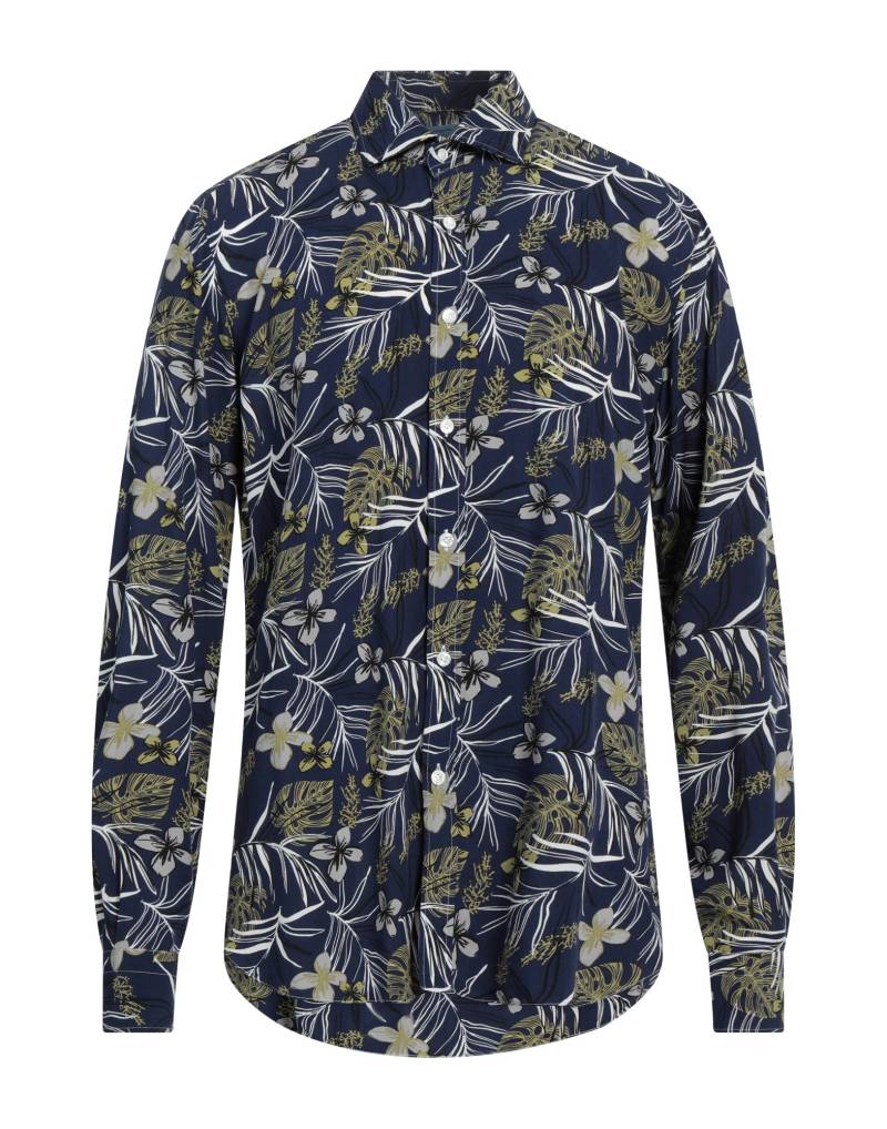 BARBA Napoli Hemd Herren Marineblau von BARBA Napoli