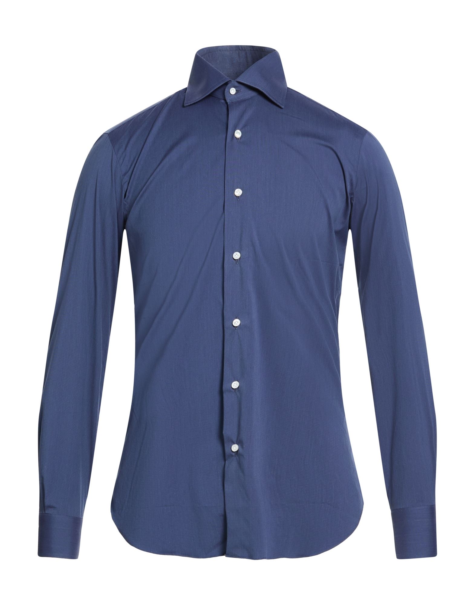 BARBA Napoli Hemd Herren Marineblau von BARBA Napoli