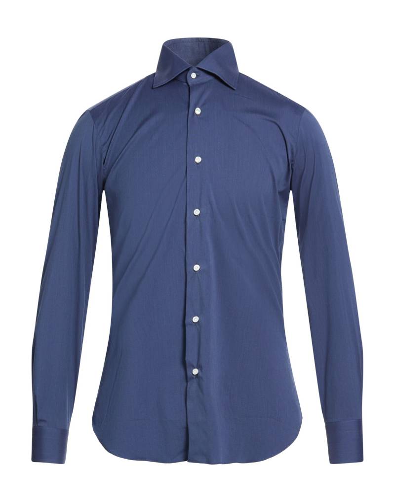 BARBA Napoli Hemd Herren Marineblau von BARBA Napoli