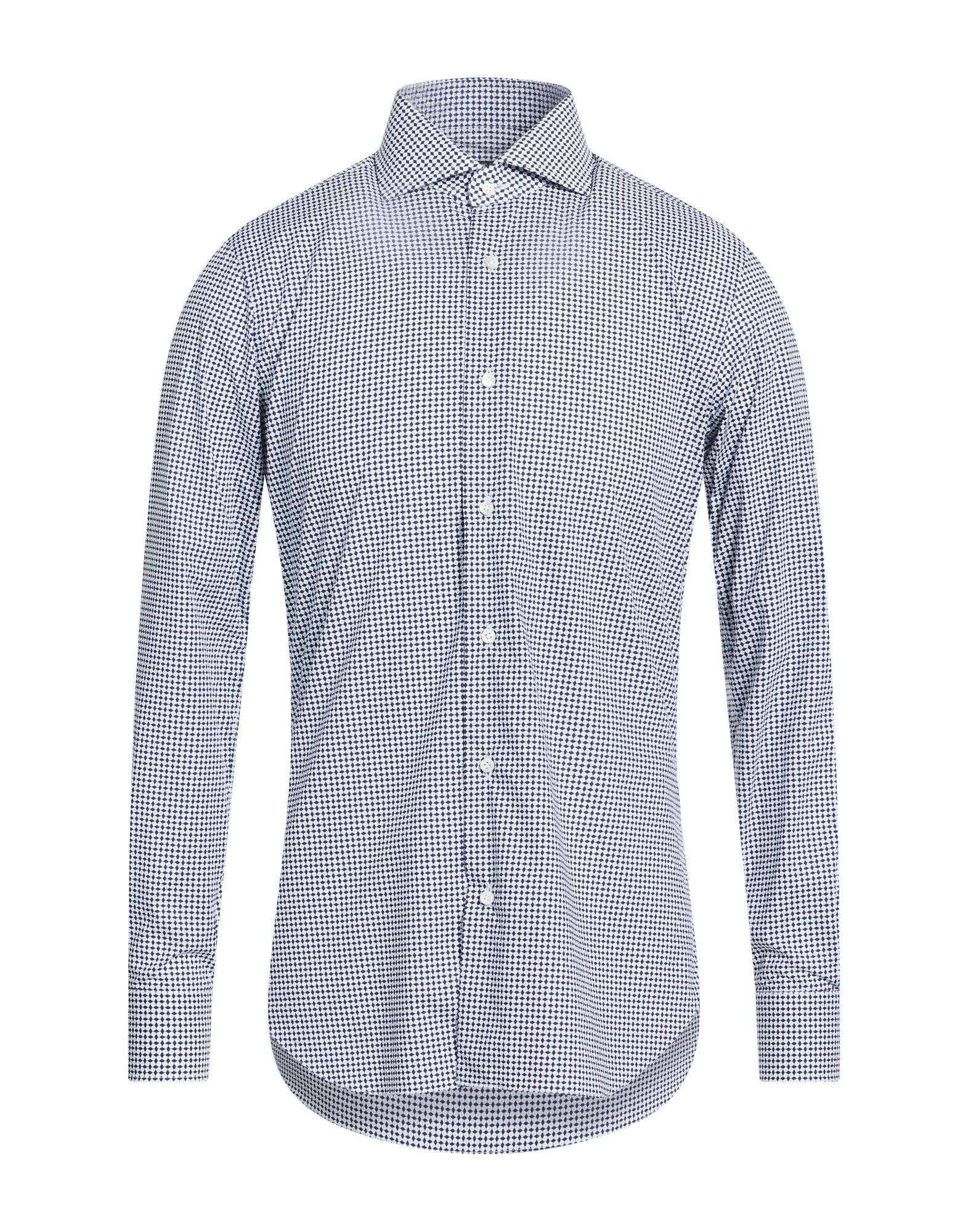 BARBA Napoli Hemd Herren Marineblau von BARBA Napoli