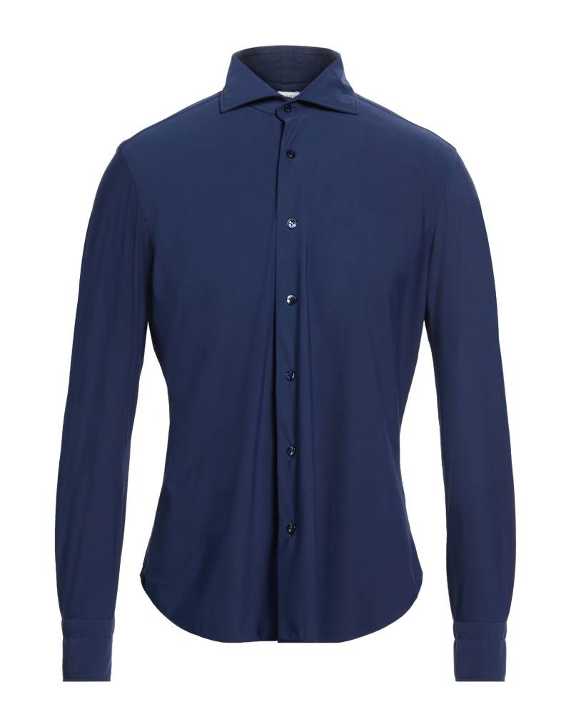 BARBA Napoli Hemd Herren Marineblau von BARBA Napoli