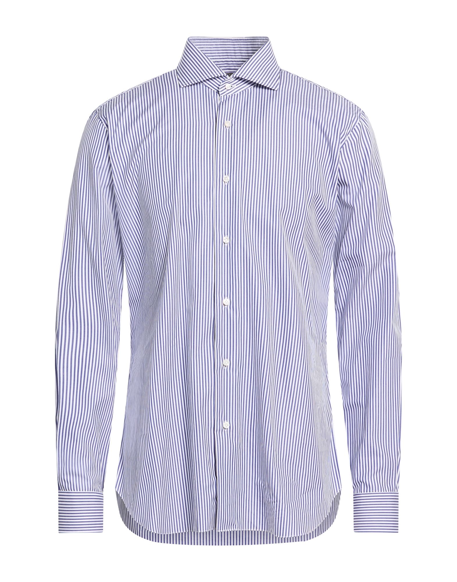 BARBA Napoli Hemd Herren Marineblau von BARBA Napoli