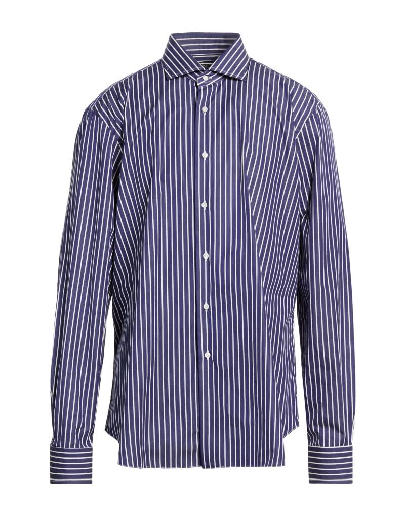 BARBA Napoli Hemd Herren Marineblau von BARBA Napoli