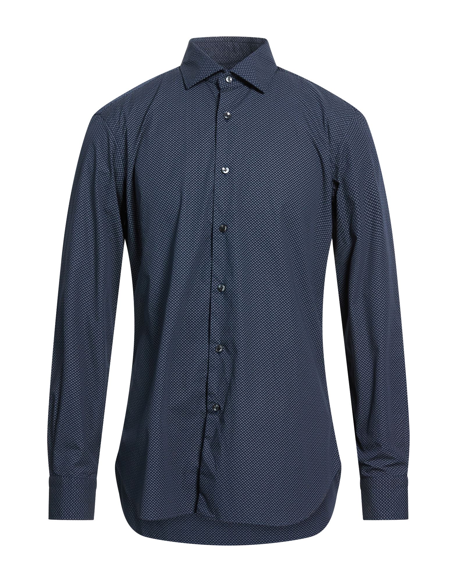 BARBA Napoli Hemd Herren Nachtblau von BARBA Napoli