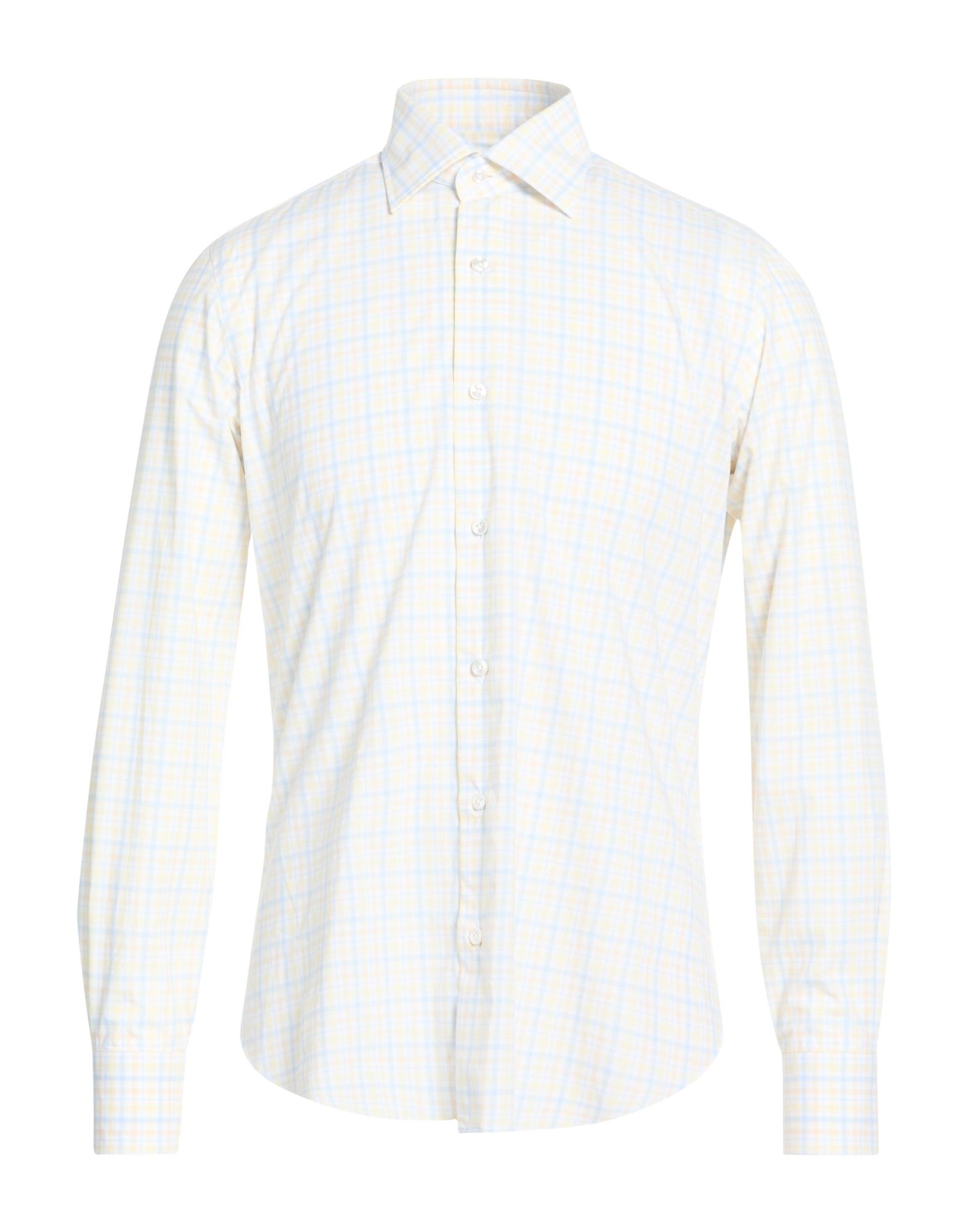 BARBA Napoli Hemd Herren Pastellgelb von BARBA Napoli