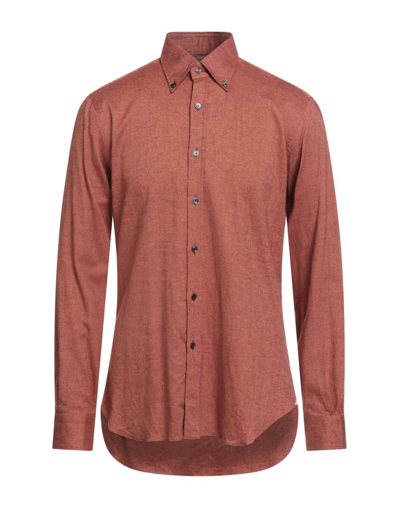 BARBA Napoli Hemd Herren Rostrot von BARBA Napoli