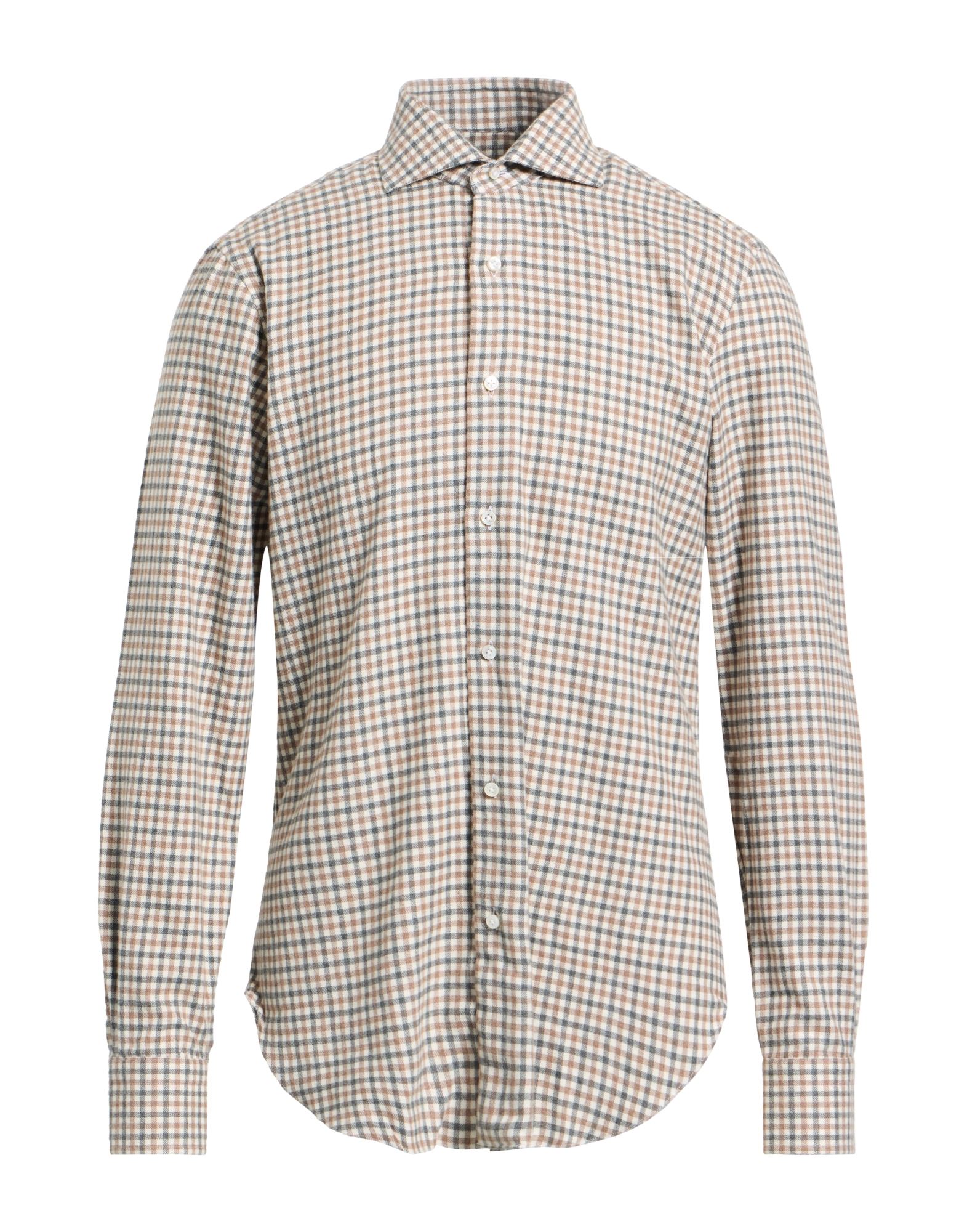 BARBA Napoli Hemd Herren Sand BARBA Napoli Hemd Herren Sand von BARBA Napoli