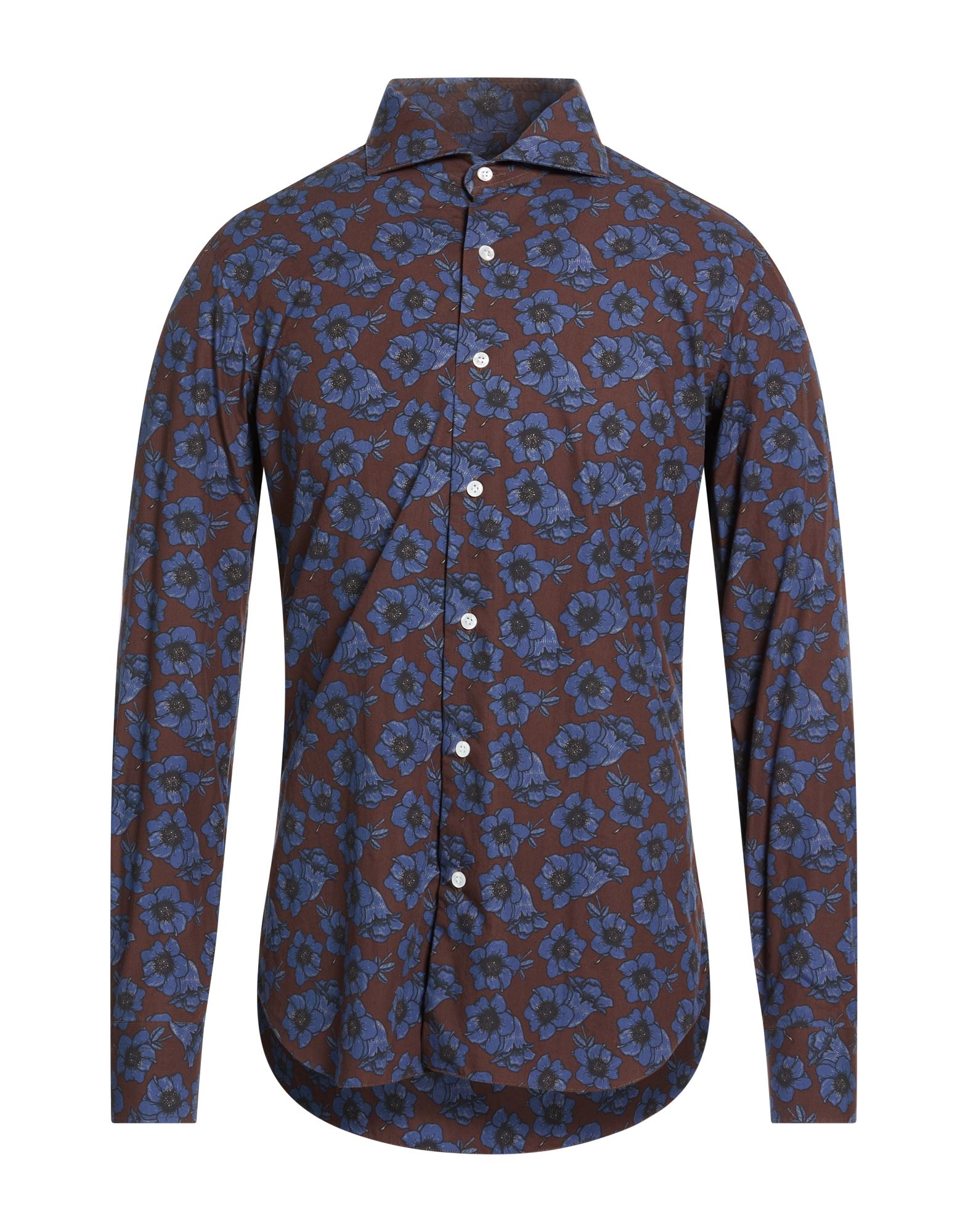 BARBA Napoli Hemd Herren Schokobraun von BARBA Napoli