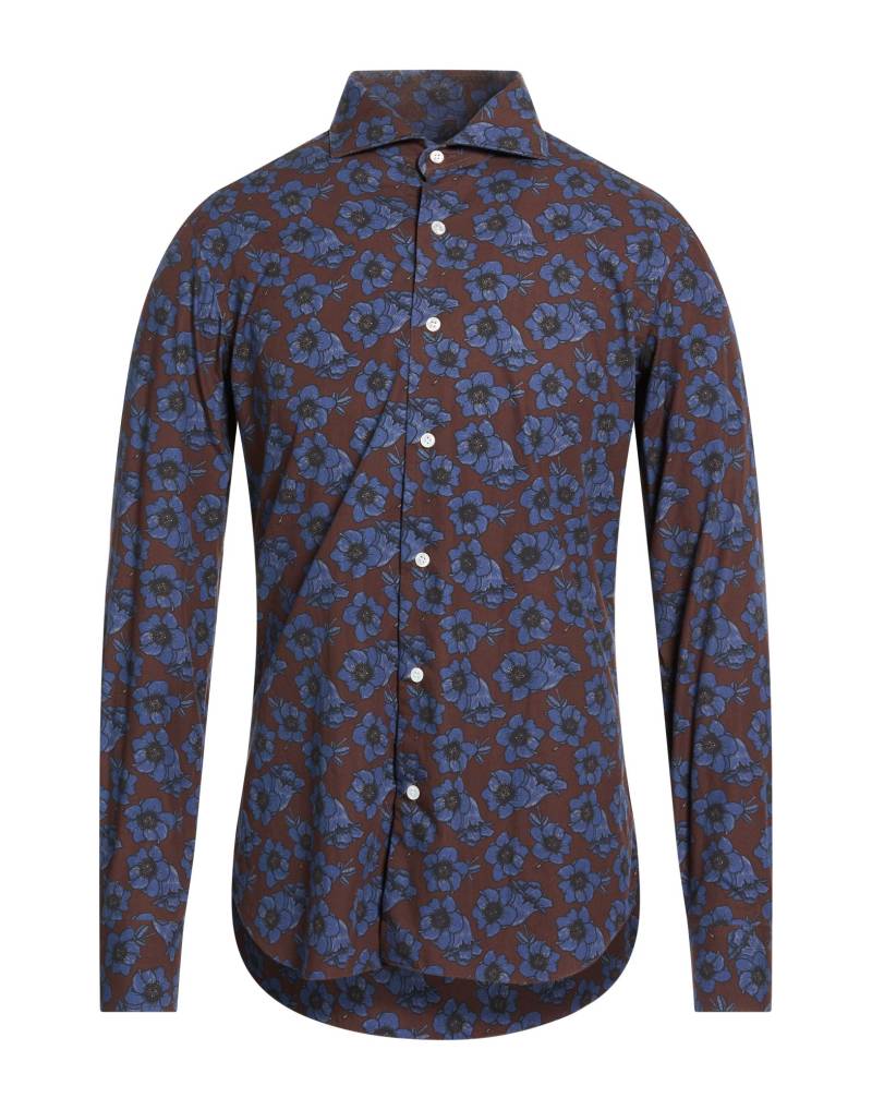 BARBA Napoli Hemd Herren Schokobraun von BARBA Napoli